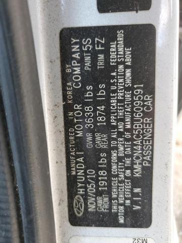 Photo 11 VIN: KMHCN4AC5BU609591 - HYUNDAI ACCENT 