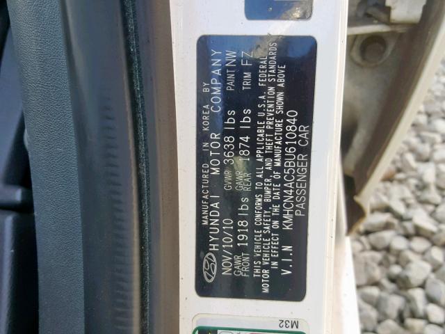 Photo 9 VIN: KMHCN4AC5BU610840 - HYUNDAI ACCENT GLS 