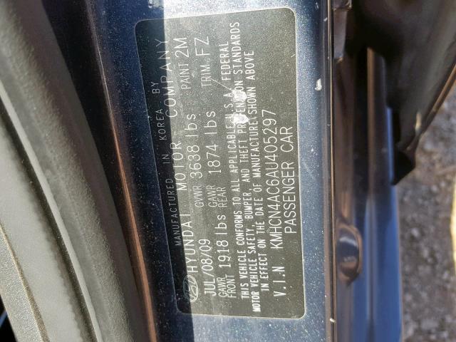 Photo 9 VIN: KMHCN4AC6AU405297 - HYUNDAI ACCENT GLS 