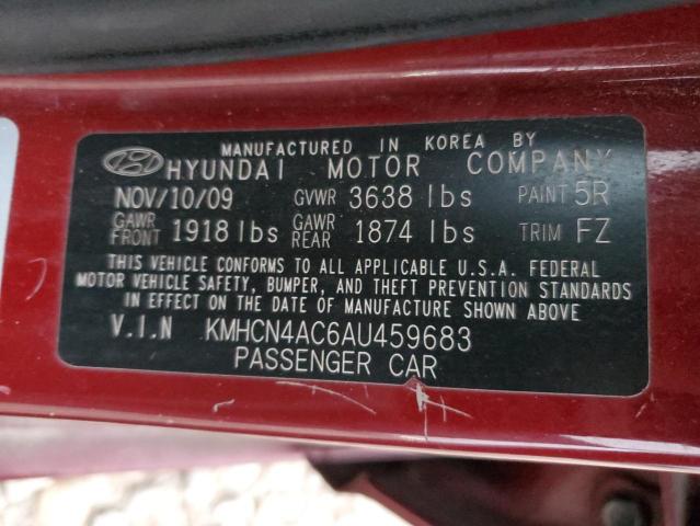 Photo 9 VIN: KMHCN4AC6AU459683 - HYUNDAI ACCENT GLS 