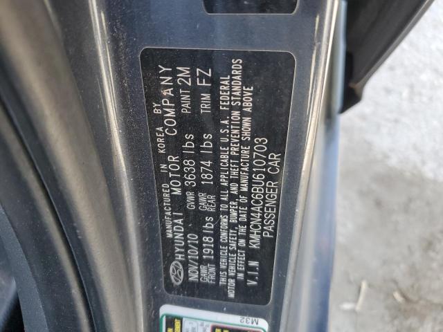 Photo 11 VIN: KMHCN4AC6BU610703 - HYUNDAI ACCENT 