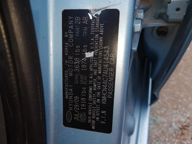 Photo 9 VIN: KMHCN4AC7AU414543 - HYUNDAI ACCENT GLS 