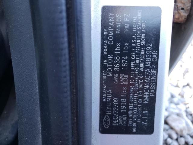 Photo 9 VIN: KMHCN4AC7AU483992 - HYUNDAI ACCENT GLS 