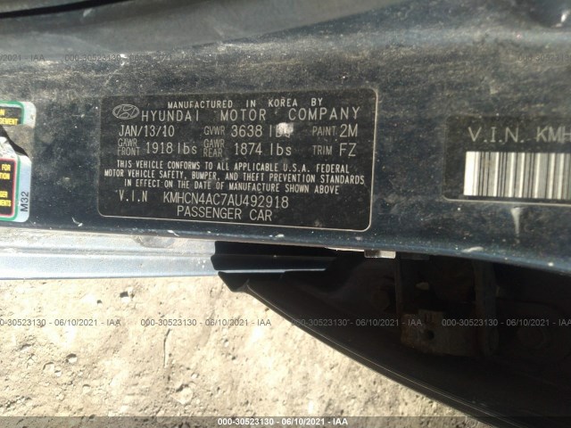 Photo 8 VIN: KMHCN4AC7AU492918 - HYUNDAI ACCENT 