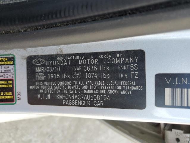 Photo 11 VIN: KMHCN4AC7AU508194 - HYUNDAI ACCENT 