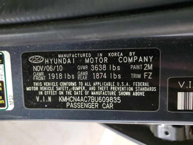 Photo 11 VIN: KMHCN4AC7BU609835 - HYUNDAI ACCENT 