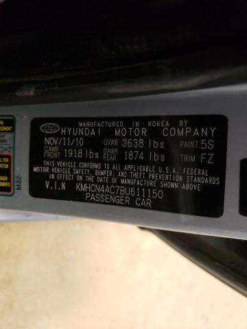 Photo 9 VIN: KMHCN4AC7BU611150 - HYUNDAI ACCENT GLS 