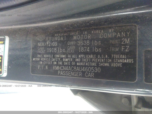 Photo 8 VIN: KMHCN4AC8AU460530 - HYUNDAI ACCENT 