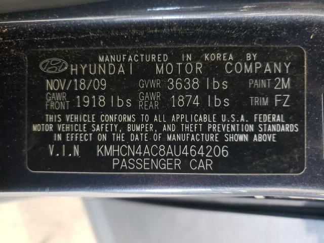 Photo 9 VIN: KMHCN4AC8AU464206 - HYUNDAI ACCENT GLS 