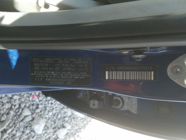 Photo 9 VIN: KMHCN4AC8AU470619 - HYUNDAI ACCENT GLS 