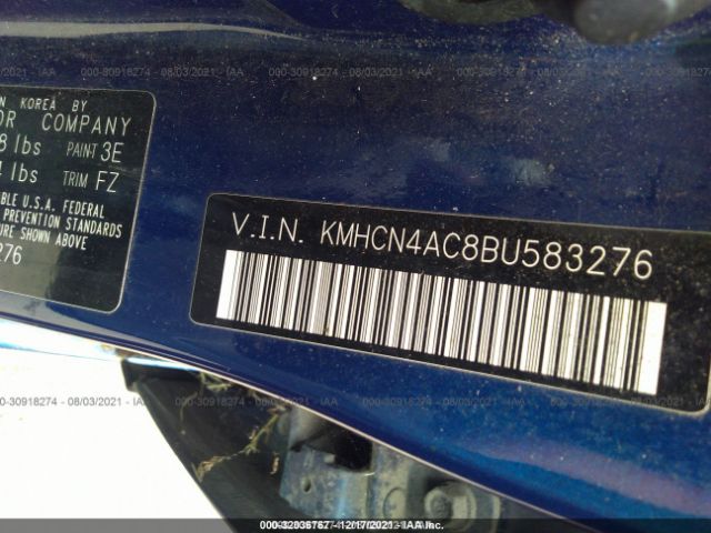 Photo 8 VIN: KMHCN4AC8BU583276 - HYUNDAI ACCENT 