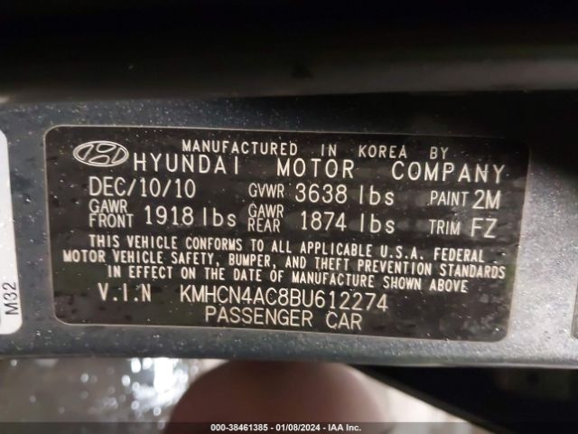 Photo 8 VIN: KMHCN4AC8BU612274 - HYUNDAI ACCENT 