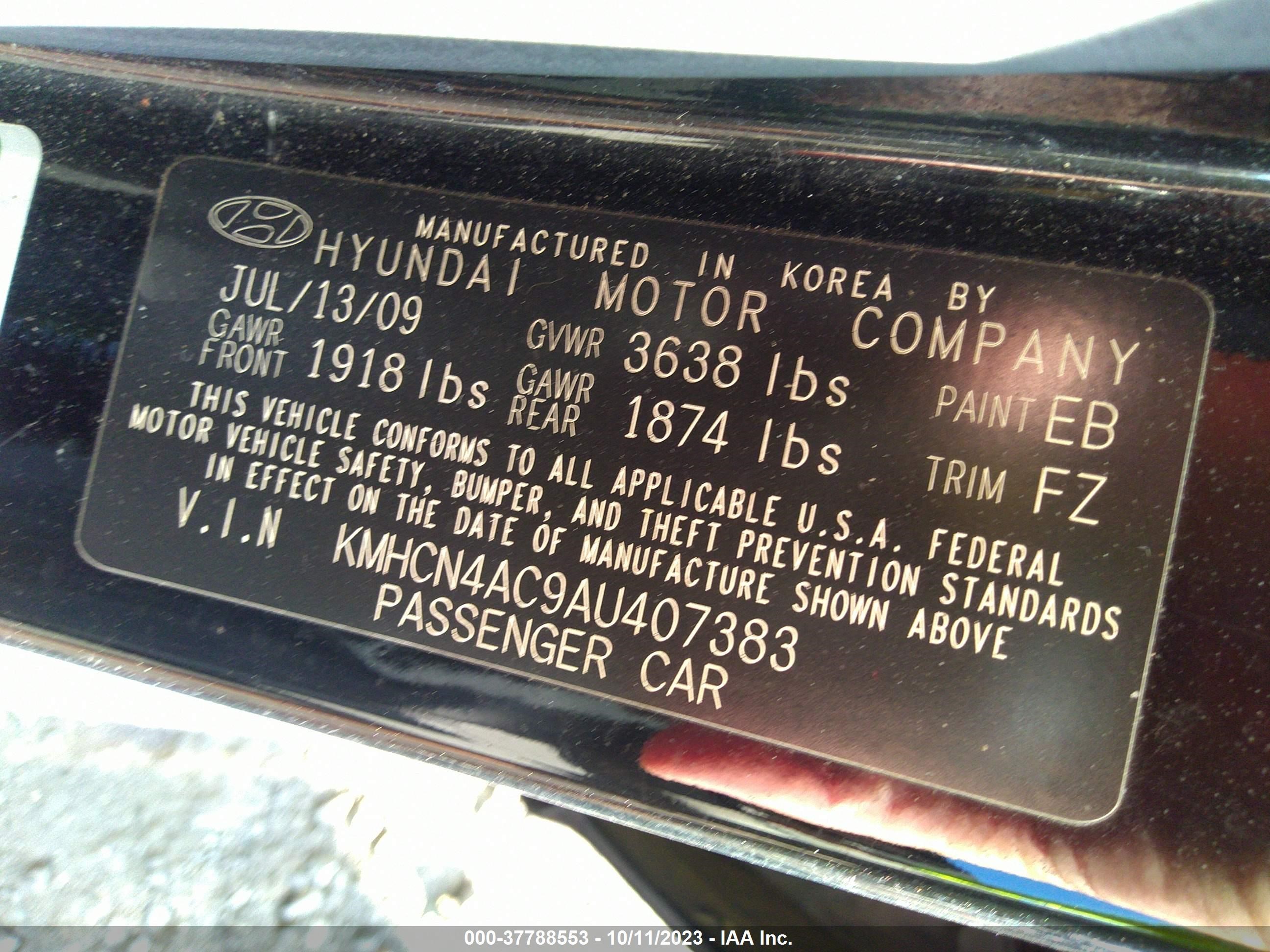 Photo 8 VIN: KMHCN4AC9AU407383 - HYUNDAI ACCENT 