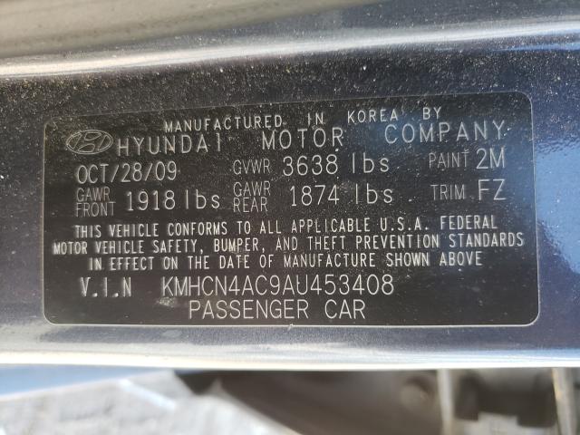 Photo 9 VIN: KMHCN4AC9AU453408 - HYUNDAI ACCENT GLS 