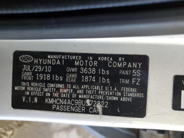 Photo 11 VIN: KMHCN4AC9BU572822 - HYUNDAI ACCENT 