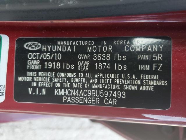 Photo 11 VIN: KMHCN4AC9BU597493 - HYUNDAI ACCENT 