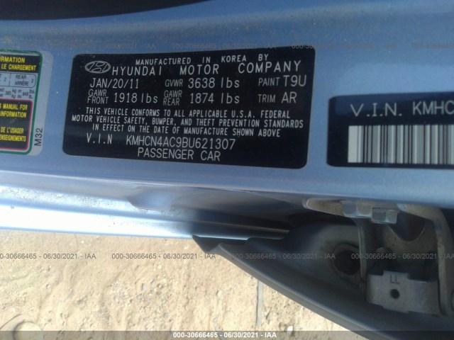 Photo 8 VIN: KMHCN4AC9BU621307 - HYUNDAI ACCENT 