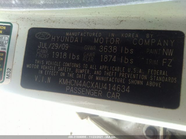 Photo 8 VIN: KMHCN4ACXAU414634 - HYUNDAI ACCENT 