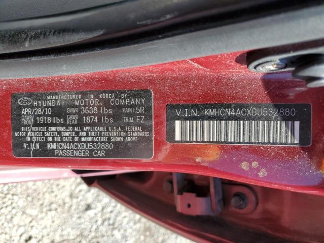 Photo 11 VIN: KMHCN4ACXBU532880 - HYUNDAI ACCENT GLS 