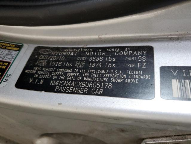 Photo 11 VIN: KMHCN4ACXBU605178 - HYUNDAI ACCENT 