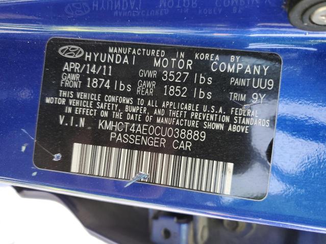 Photo 11 VIN: KMHCT4AE0CU038889 - HYUNDAI ACCENT 