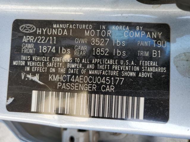 Photo 11 VIN: KMHCT4AE0CU045177 - HYUNDAI ACCENT 