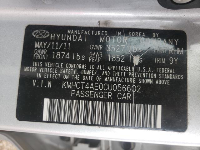 Photo 9 VIN: KMHCT4AE0CU056602 - HYUNDAI ACCENT GLS 