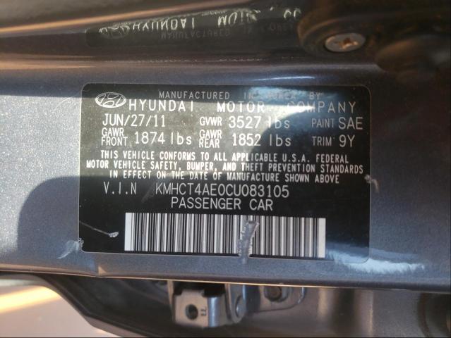 Photo 9 VIN: KMHCT4AE0CU083105 - HYUNDAI ACCENT GLS 