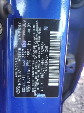 Photo 11 VIN: KMHCT4AE0CU152584 - HYUNDAI ACCENT 