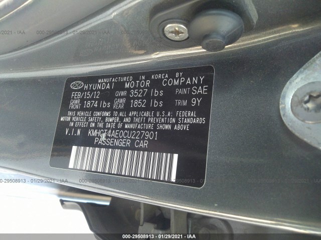 Photo 8 VIN: KMHCT4AE0CU227901 - HYUNDAI ACCENT 