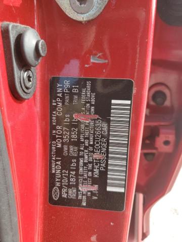 Photo 11 VIN: KMHCT4AE0CU266357 - HYUNDAI ACCENT 