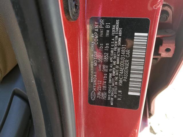 Photo 11 VIN: KMHCT4AE0DU314831 - HYUNDAI ACCENT 