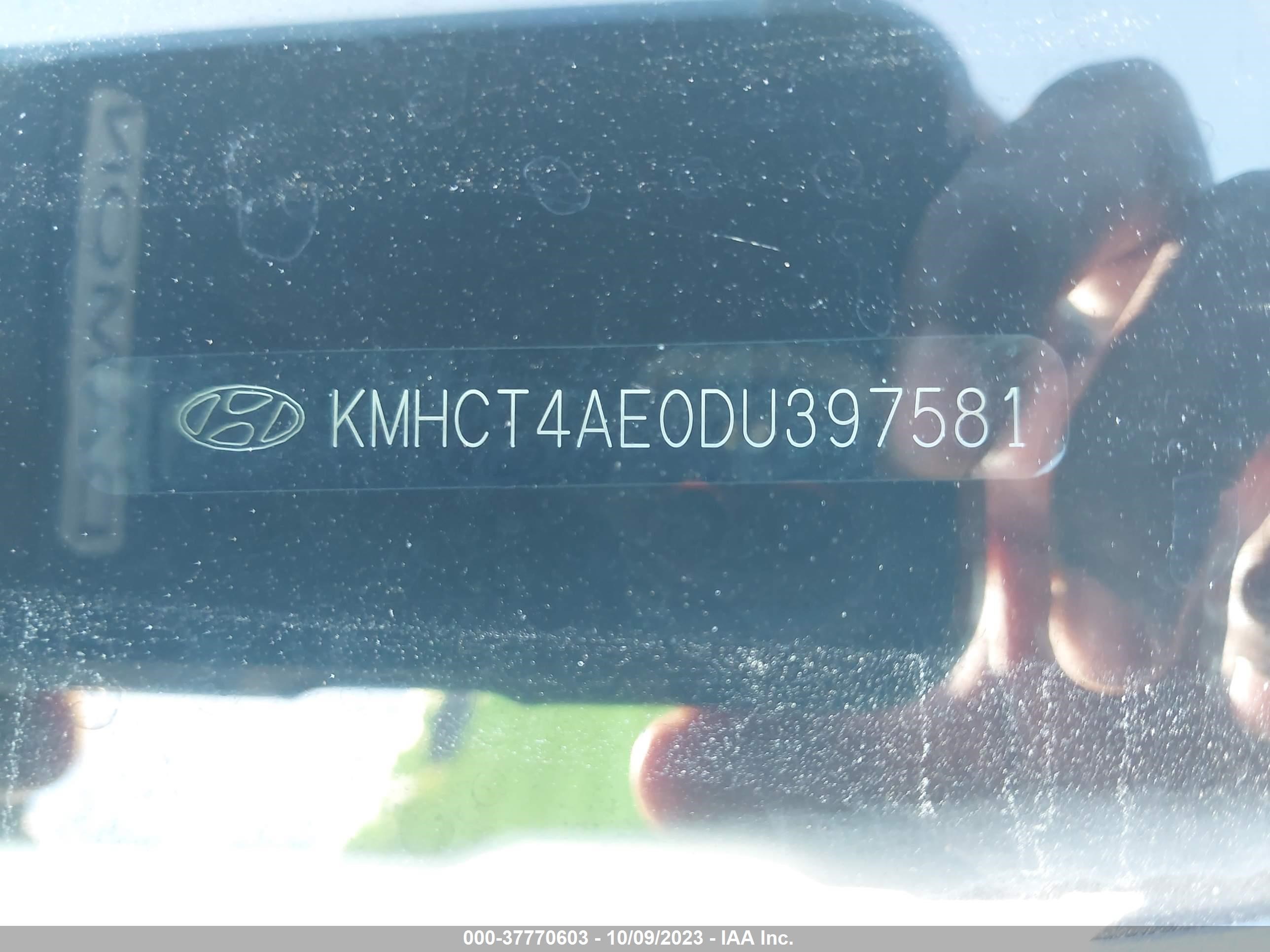 Photo 8 VIN: KMHCT4AE0DU397581 - HYUNDAI ACCENT 