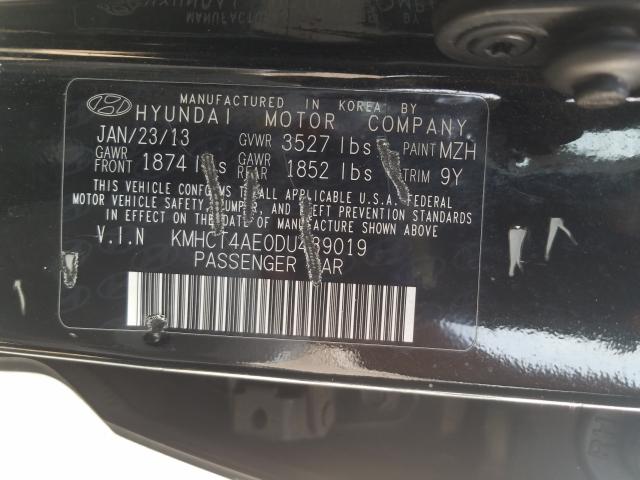 Photo 9 VIN: KMHCT4AE0DU439019 - HYUNDAI ACCENT GLS 