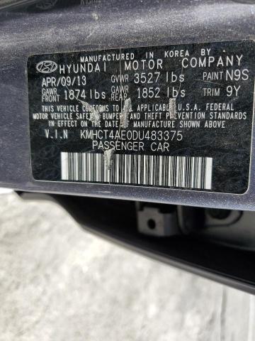 Photo 9 VIN: KMHCT4AE0DU483375 - HYUNDAI ACCENT GLS 