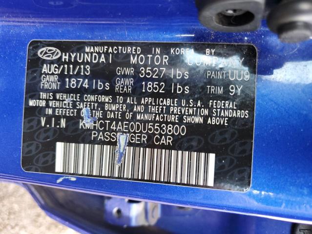 Photo 9 VIN: KMHCT4AE0DU553800 - HYUNDAI ACCENT GLS 