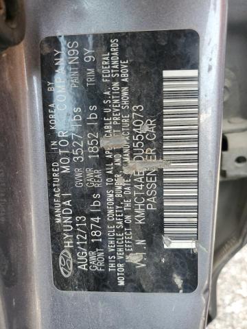 Photo 11 VIN: KMHCT4AE0DU554073 - HYUNDAI ACCENT GLS 