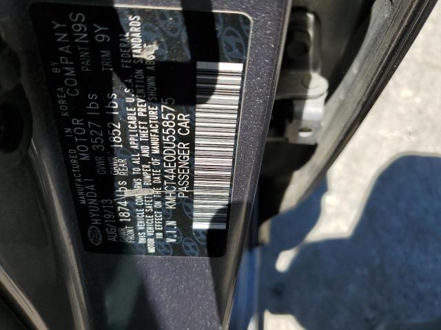 Photo 11 VIN: KMHCT4AE0DU558575 - HYUNDAI ACCENT GLS 