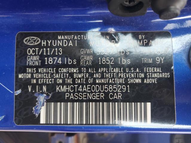 Photo 11 VIN: KMHCT4AE0DU585291 - HYUNDAI ACCENT GLS 