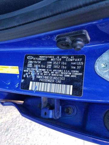 Photo 9 VIN: KMHCT4AE0EU651503 - HYUNDAI ACCENT GLS 