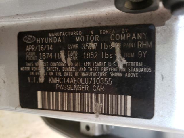 Photo 9 VIN: KMHCT4AE0EU710355 - HYUNDAI ACCENT GLS 