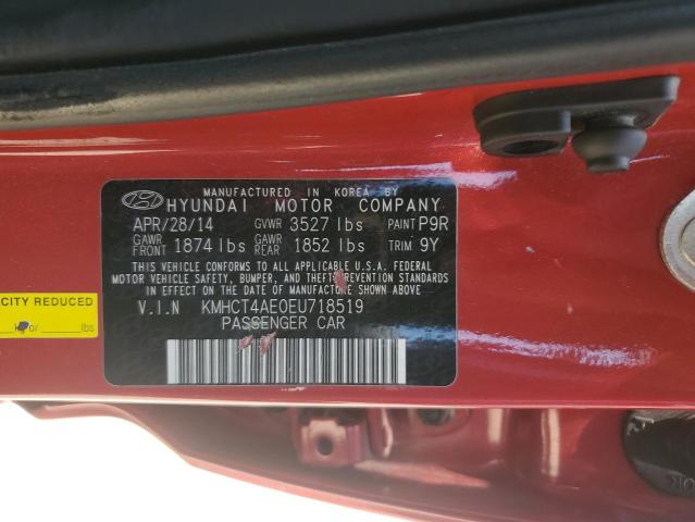 Photo 12 VIN: KMHCT4AE0EU718519 - HYUNDAI ACCENT 