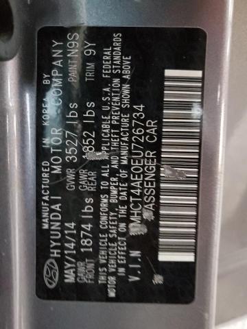 Photo 11 VIN: KMHCT4AE0EU726734 - HYUNDAI ACCENT GLS 