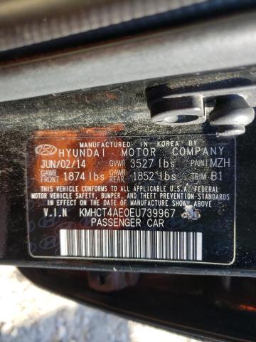 Photo 9 VIN: KMHCT4AE0EU739967 - HYUNDAI ACCENT GLS 