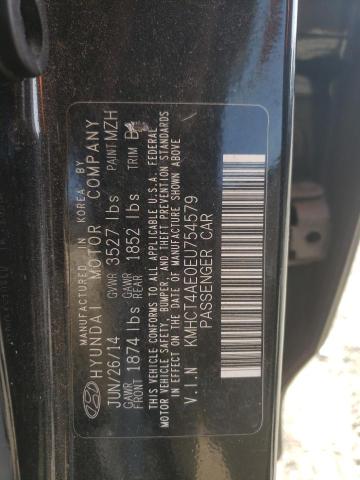 Photo 11 VIN: KMHCT4AE0EU754579 - HYUNDAI ACCENT 