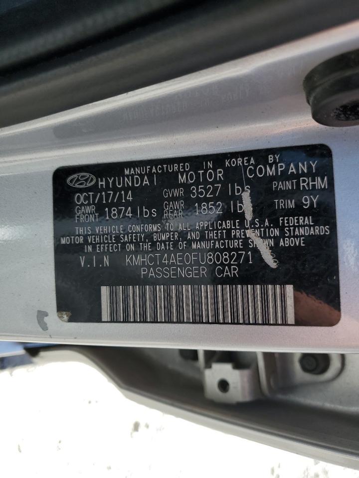 Photo 11 VIN: KMHCT4AE0FU808271 - HYUNDAI ACCENT 