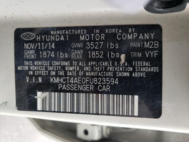 Photo 9 VIN: KMHCT4AE0FU823594 - HYUNDAI ACCENT GLS 