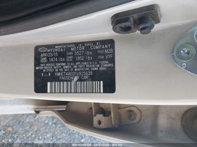 Photo 8 VIN: KMHCT4AE0FU925638 - HYUNDAI ACCENT 