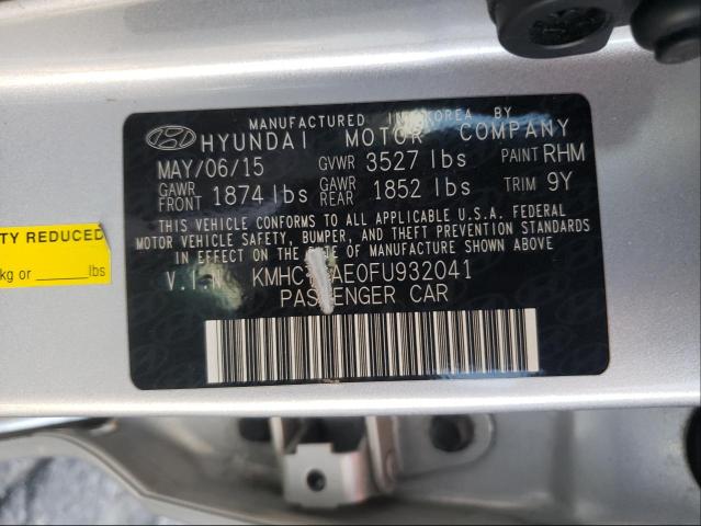 Photo 9 VIN: KMHCT4AE0FU932041 - HYUNDAI ACCENT GLS 