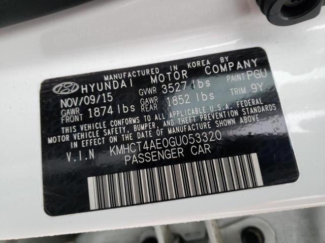 Photo 9 VIN: KMHCT4AE0GU053320 - HYUNDAI ACCENT SE 